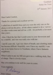 Castle Comfort Stairlifts Review by Peter Asbury